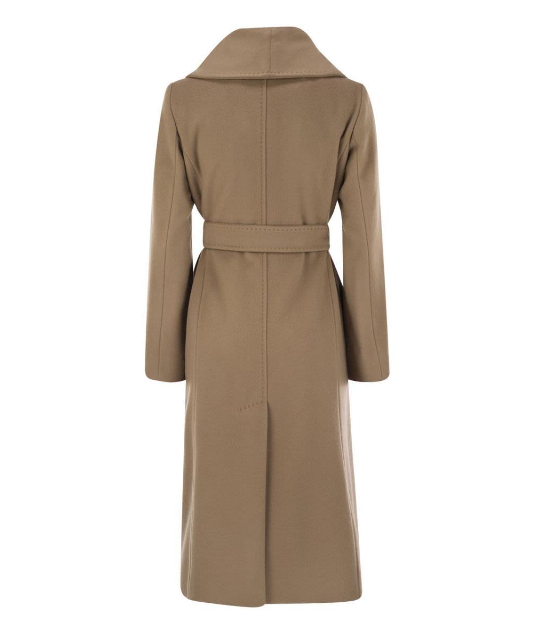 MAX MARA Бежевое шерстяное пальто, фото 2