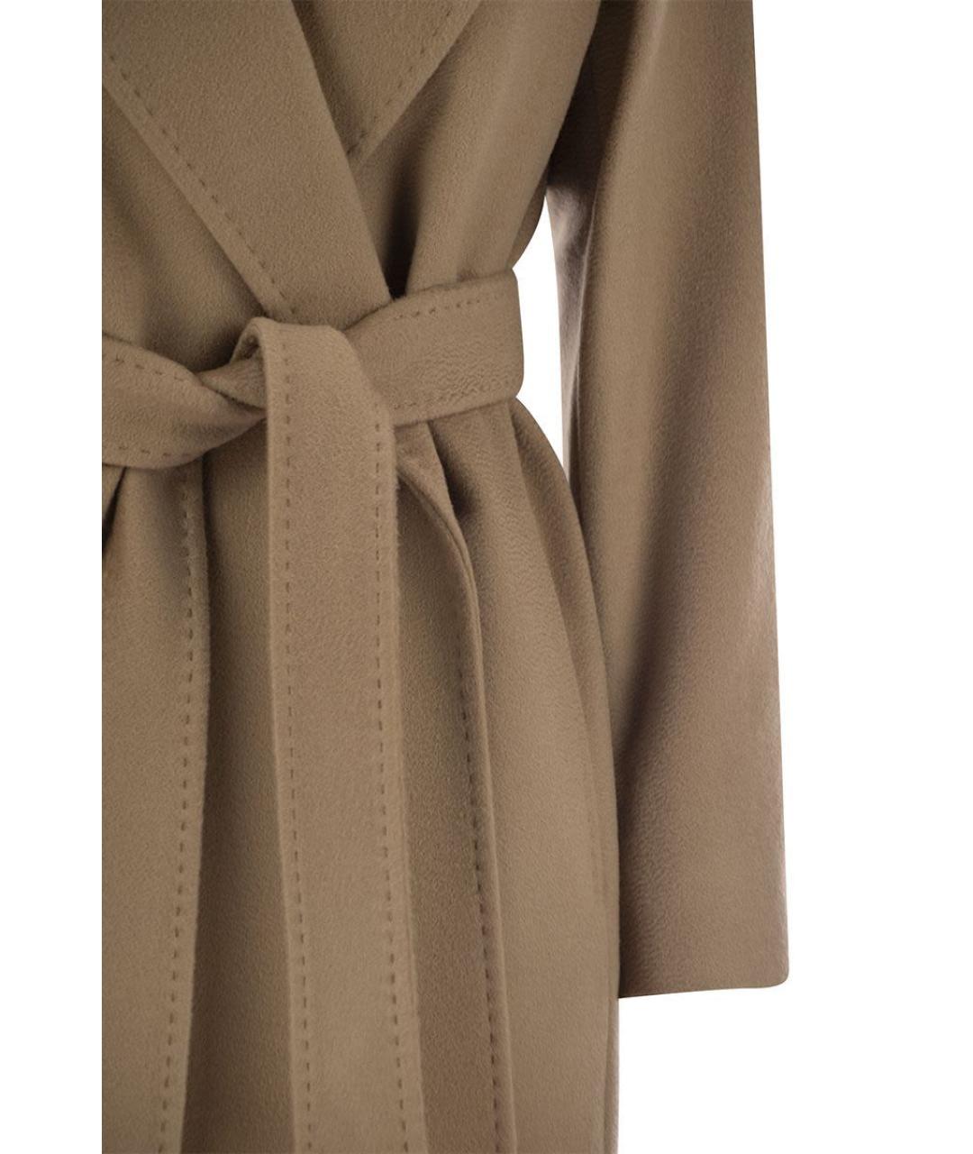 MAX MARA Бежевое шерстяное пальто, фото 4