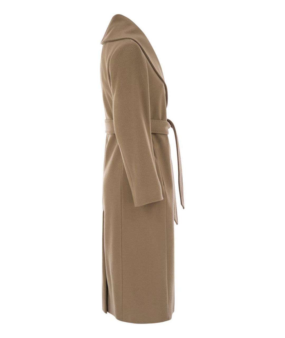 MAX MARA Бежевое шерстяное пальто, фото 3
