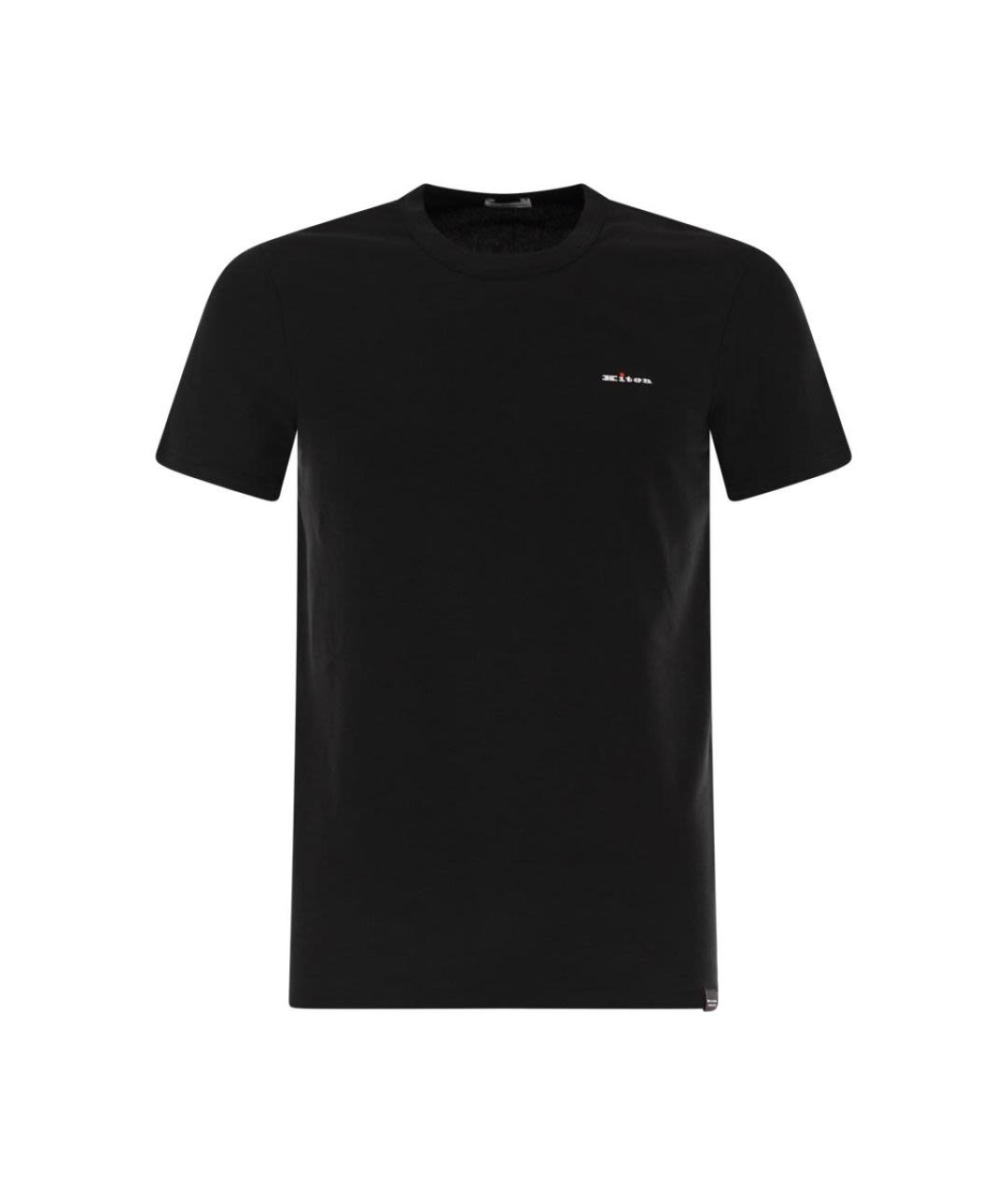 KITON Черная хлопковая футболка, фото 1