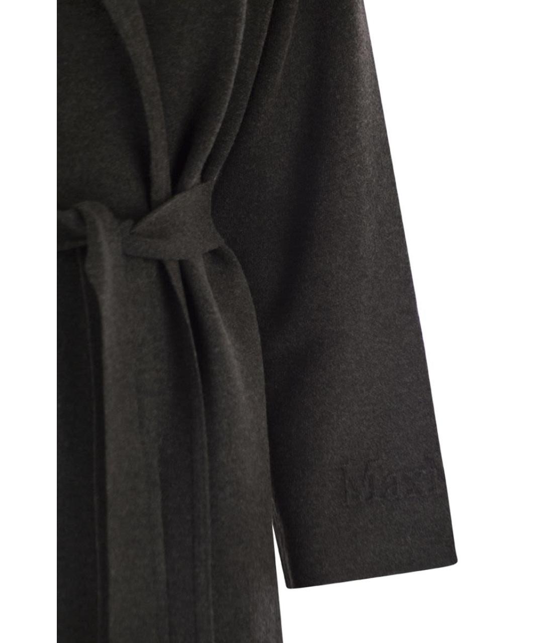 MAX MARA Антрацитовое вискозное пальто, фото 4
