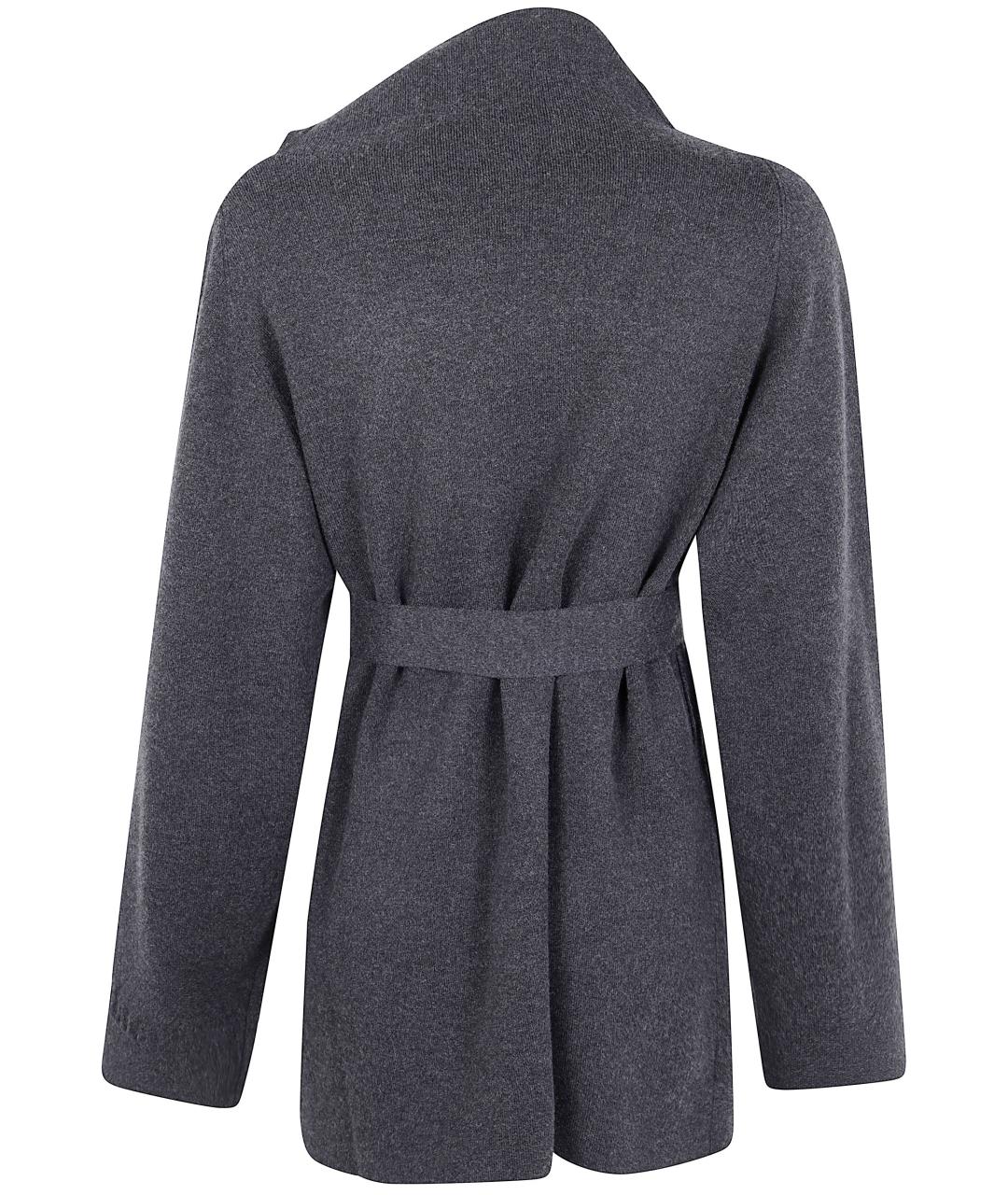 MAX MARA Антрацитовое вискозное пальто, фото 2