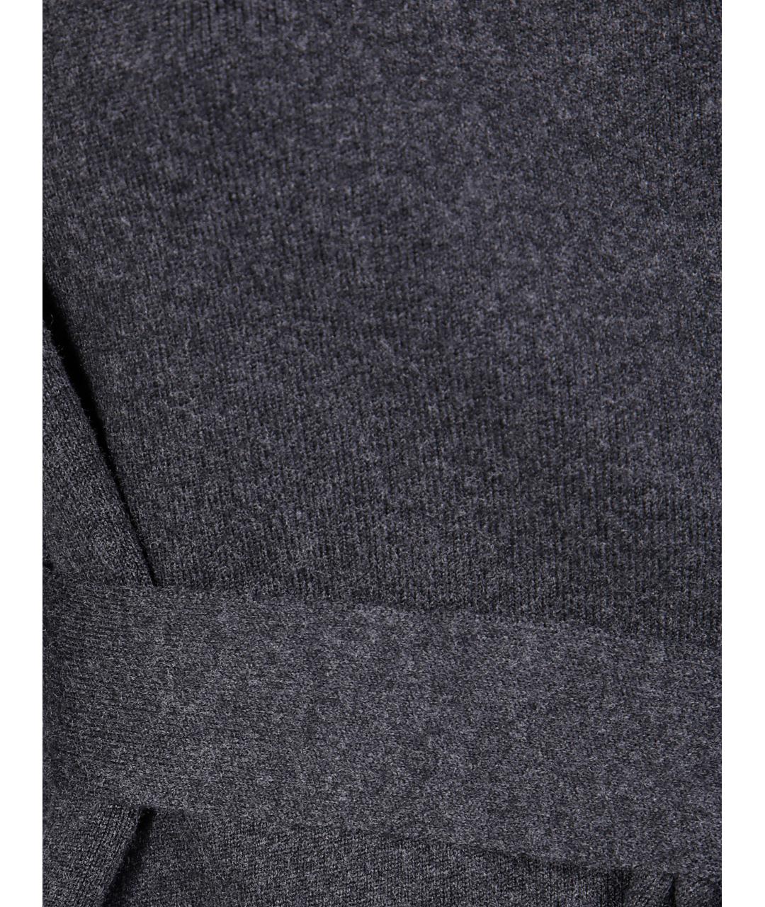 MAX MARA Антрацитовое вискозное пальто, фото 3