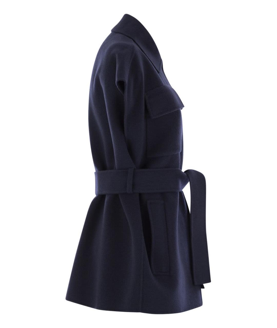 WEEKEND MAX MARA Синий шерстяной жилет, фото 3