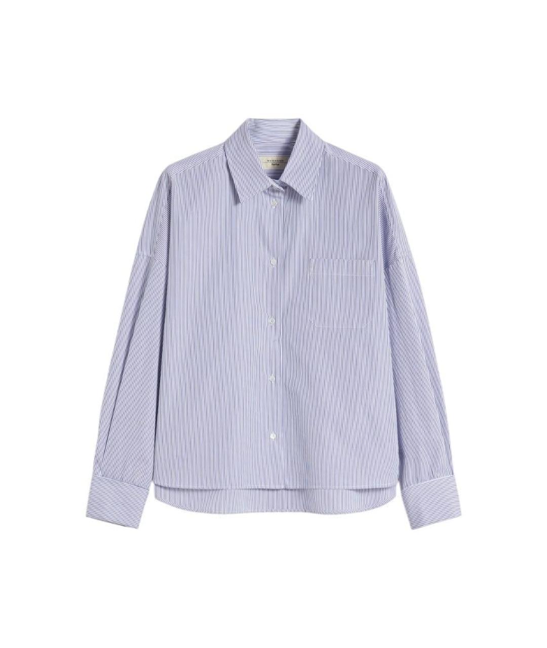 WEEKEND MAX MARA Голубая хлопковая рубашка, фото 1