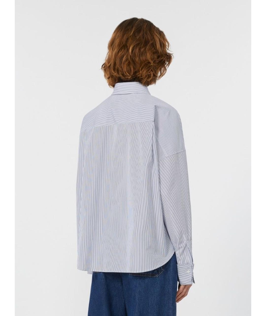WEEKEND MAX MARA Голубая хлопковая рубашка, фото 3