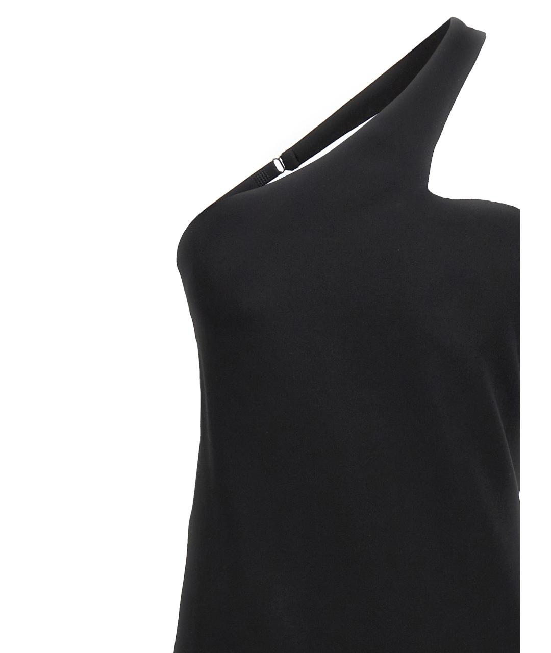 SPORTMAX Черное вискозное коктейльное платье, фото 4