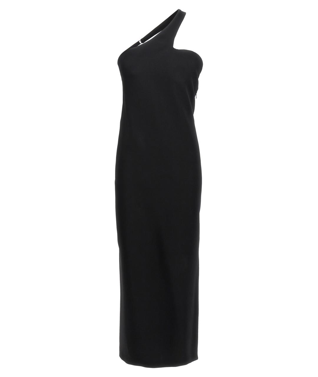 SPORTMAX Черное вискозное коктейльное платье, фото 1