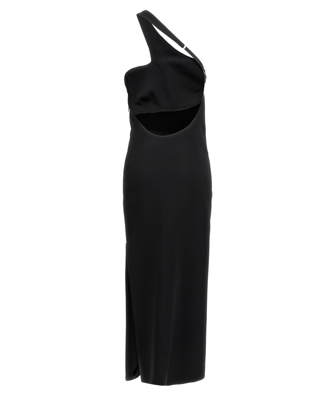 SPORTMAX Черное вискозное коктейльное платье, фото 2