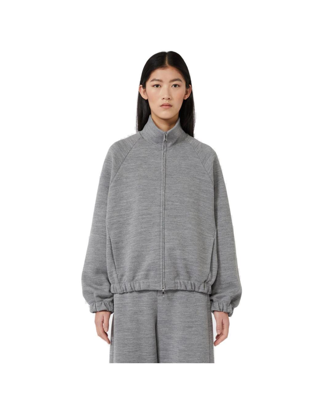 MAX MARA Серый шерстяной джемпер / свитер, фото 2