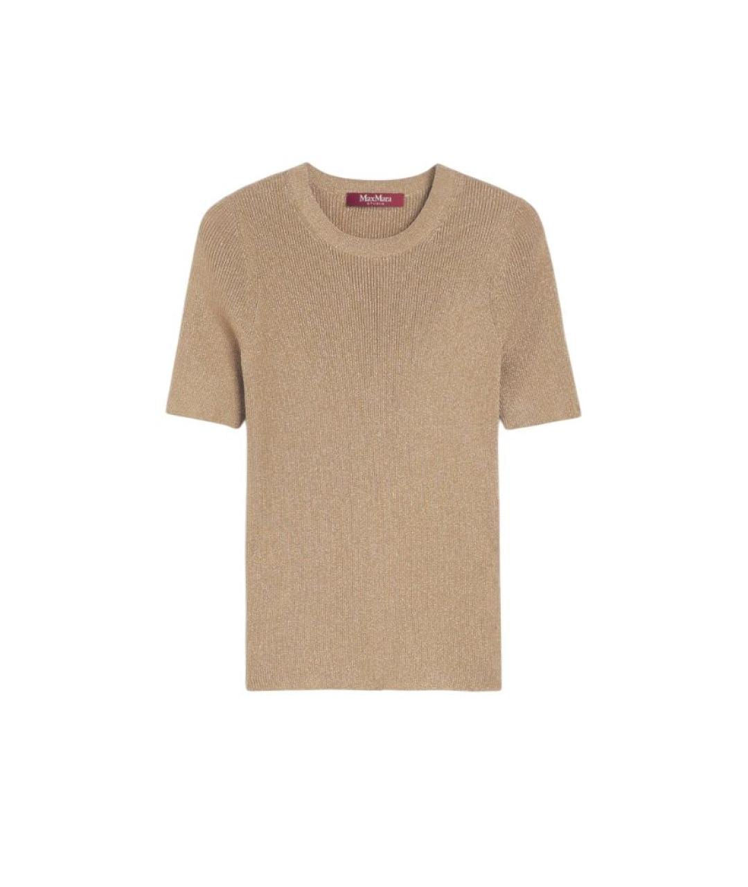 MAX MARA STUDIO Золотой джемпер / свитер, фото 1