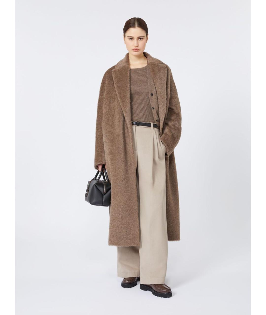 'S MAX MARA Коричневая кашемировая майка, фото 5