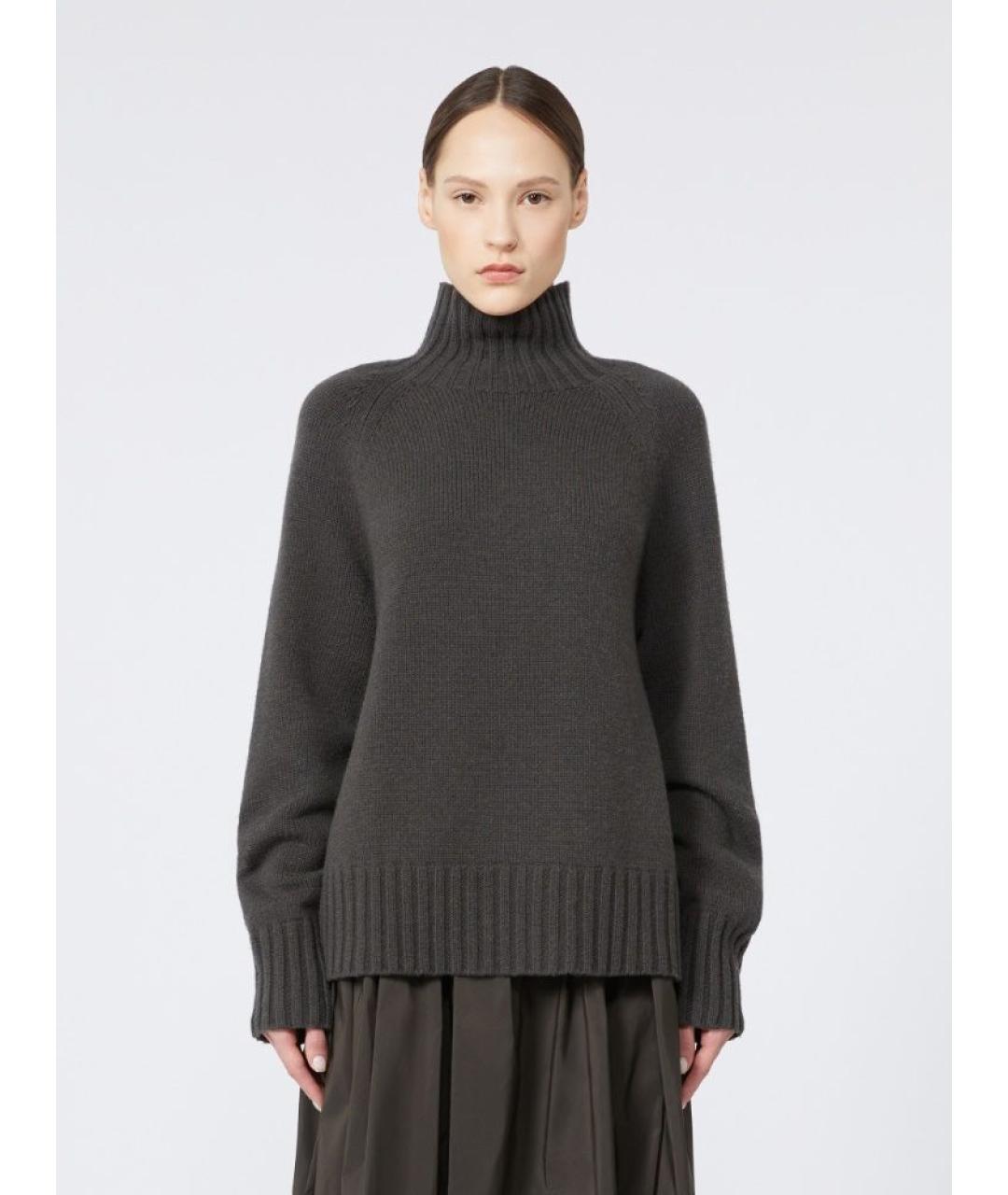 'S MAX MARA Хаки кашемировый джемпер / свитер, фото 2