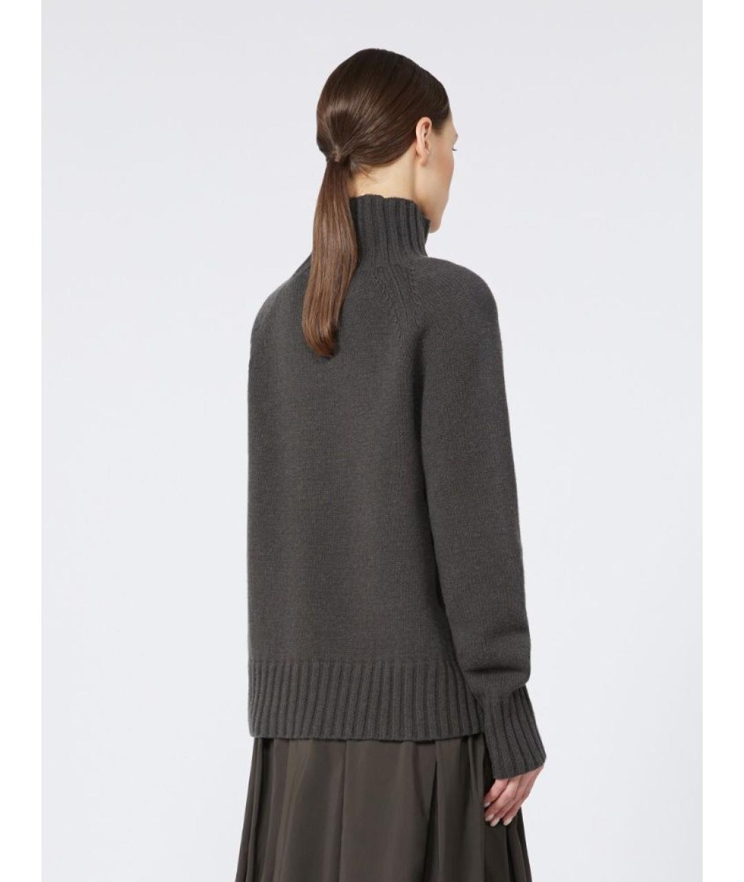 'S MAX MARA Хаки кашемировый джемпер / свитер, фото 3