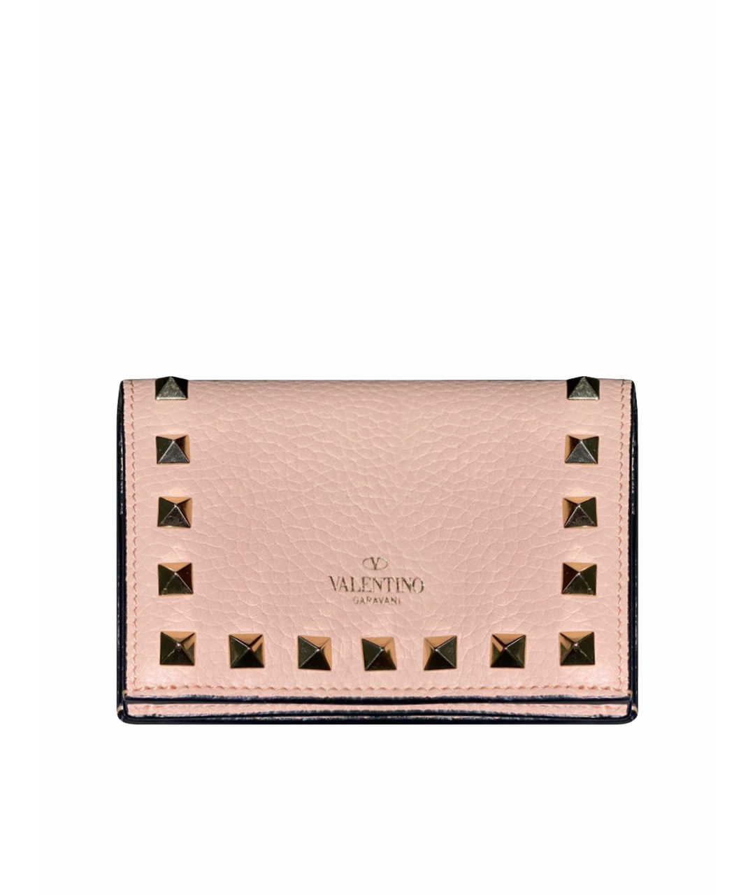 VALENTINO Розовый кожаный кошелек, фото 1