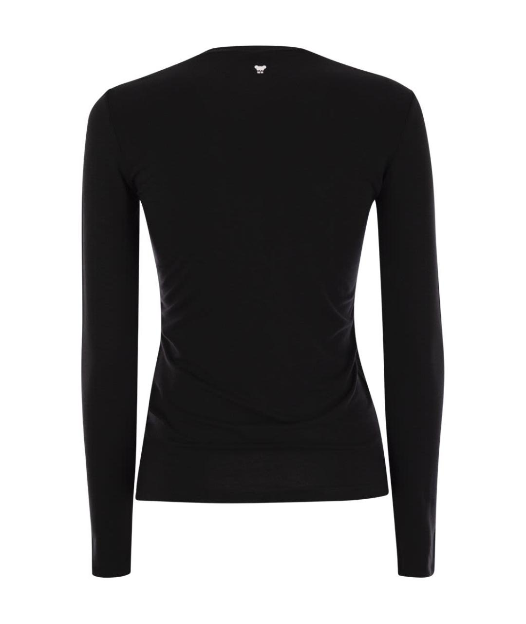 WEEKEND MAX MARA Черный вискозный джемпер / свитер, фото 2