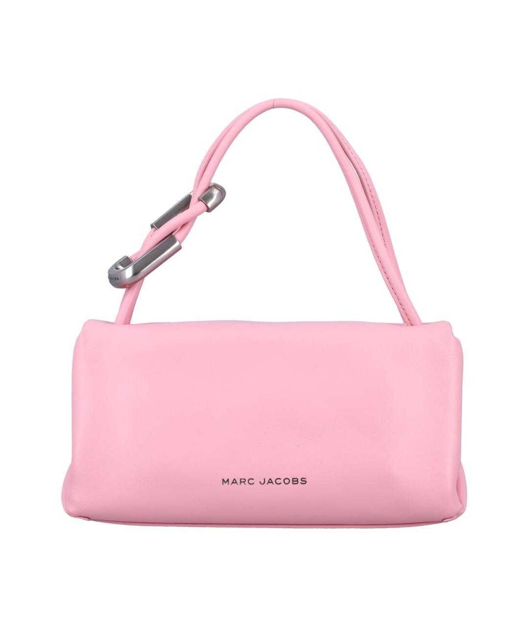 MARC JACOBS Розовая кожаная сумка с короткими ручками, фото 4