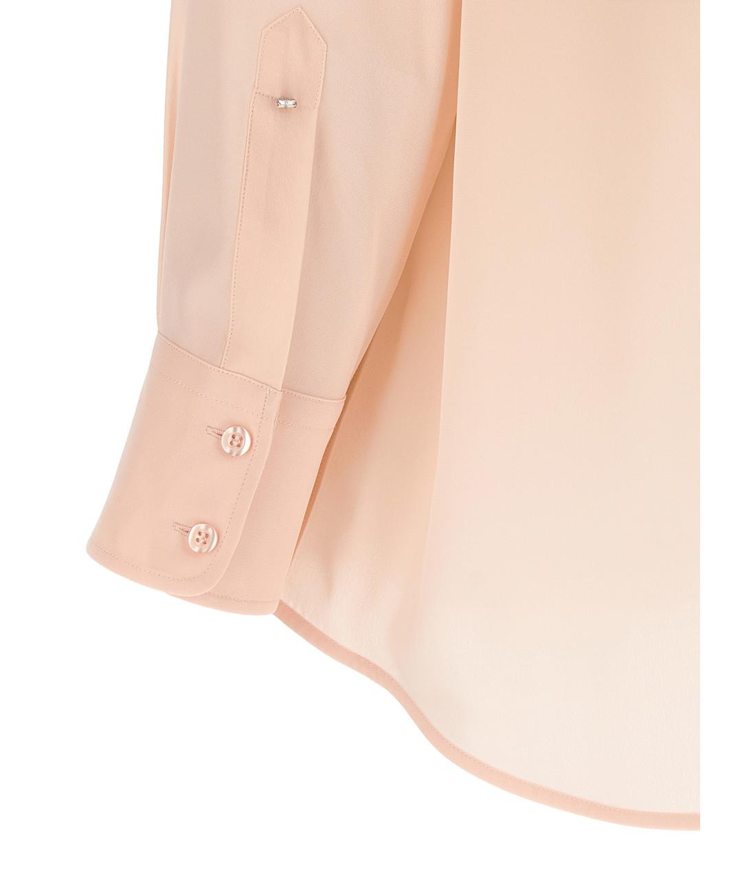 SPORTMAX Розовая шелковая блузы, фото 4