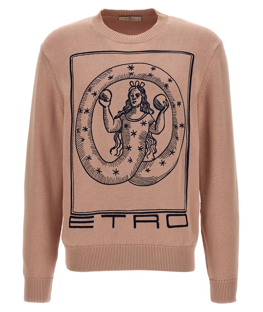 ETRO Розовый хлопковый джемпер / свитер, фото 1