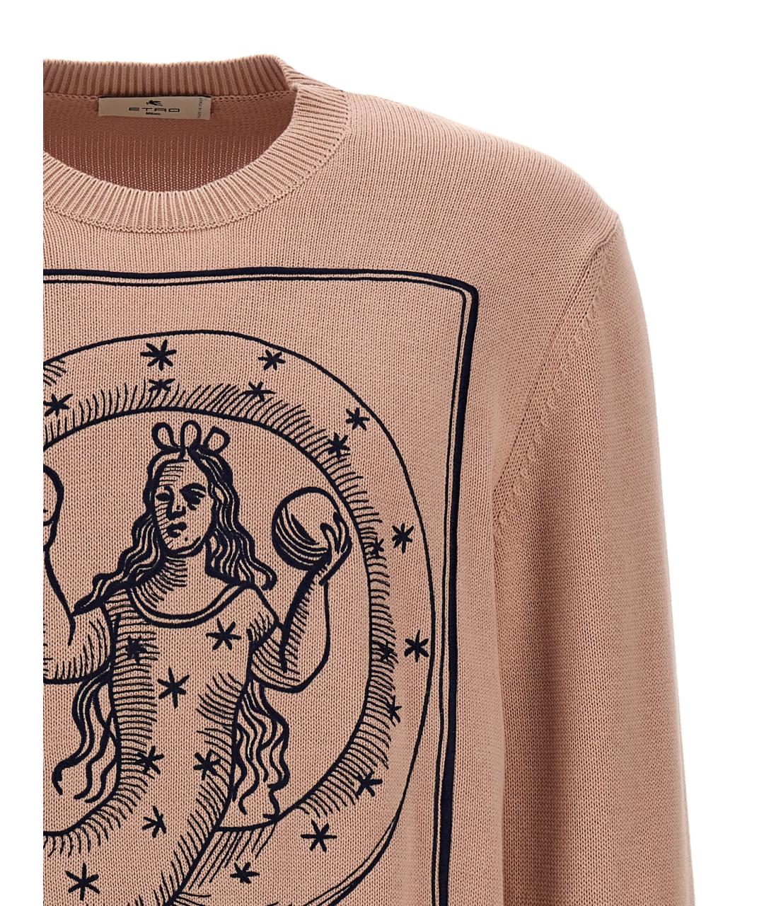 ETRO Розовый хлопковый джемпер / свитер, фото 3