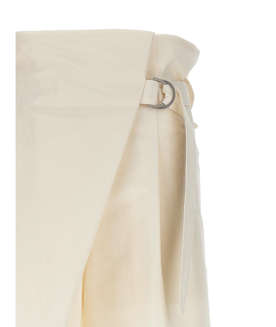 ISSEY MIYAKE Бежевые хлопковые прямые брюки, фото 3