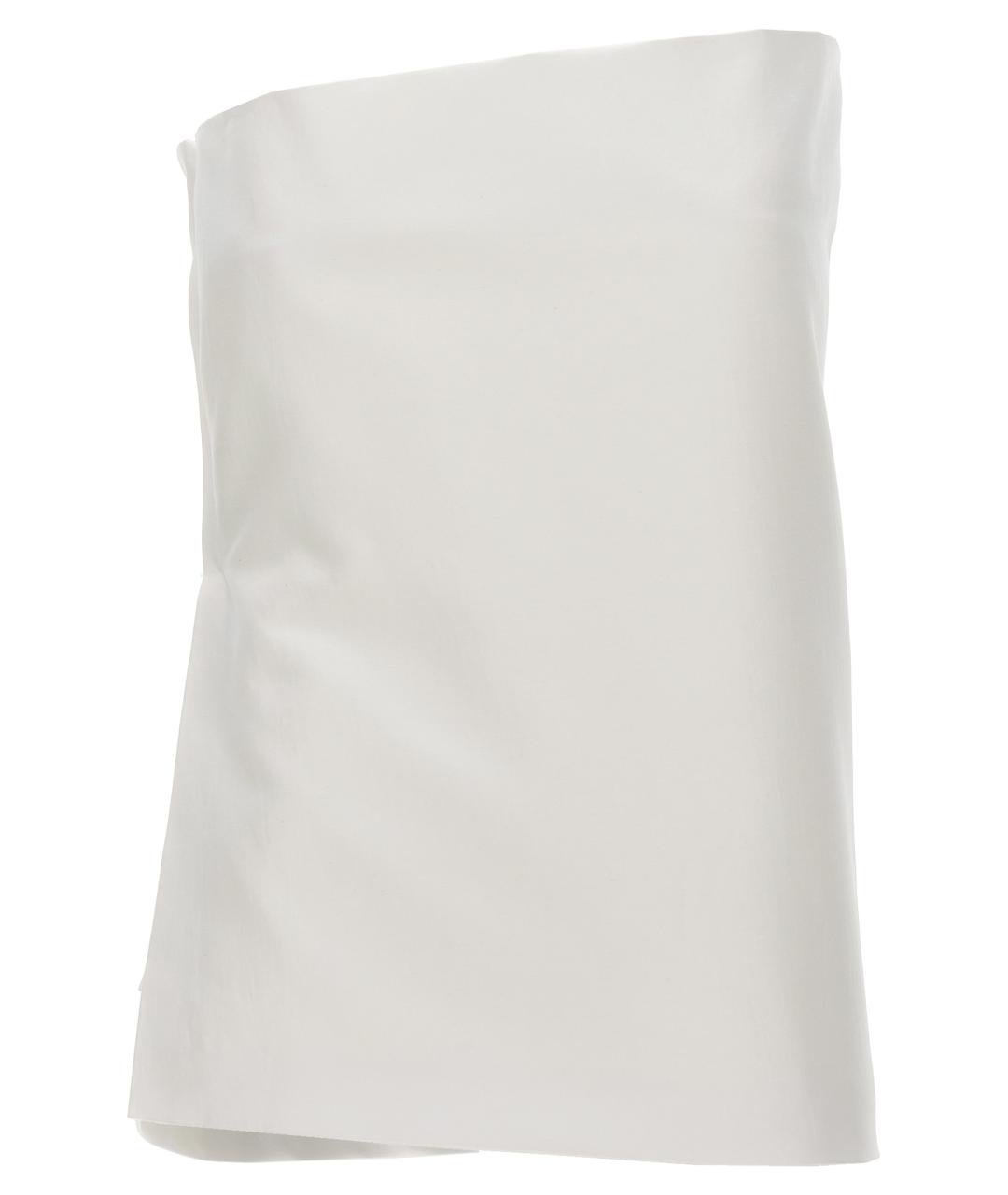SPORTMAX Белая хлопковая майка, фото 1