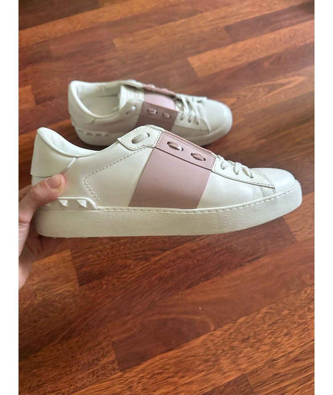 VALENTINO Белые кожаные кеды, фото 4
