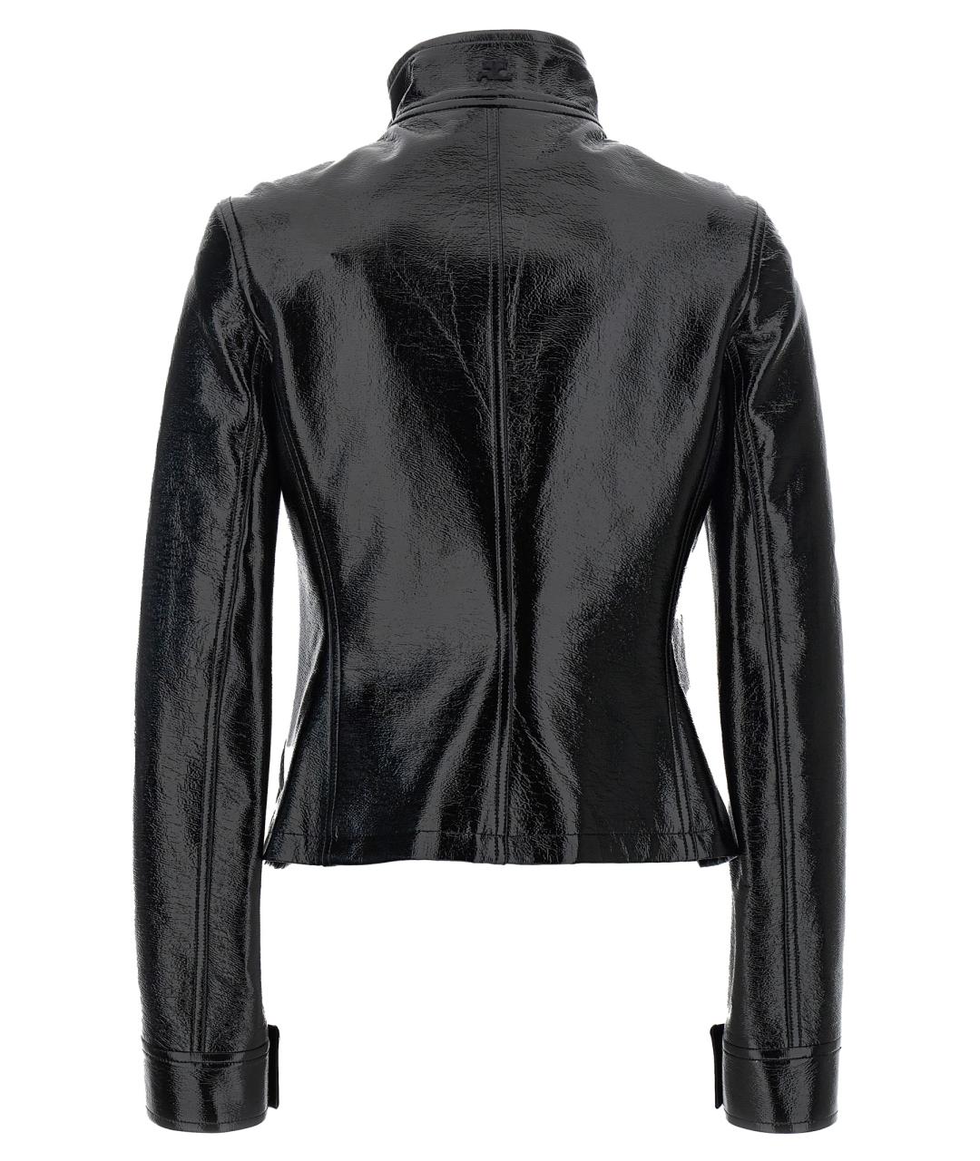 COURREGES Черная хлопковая куртка, фото 2
