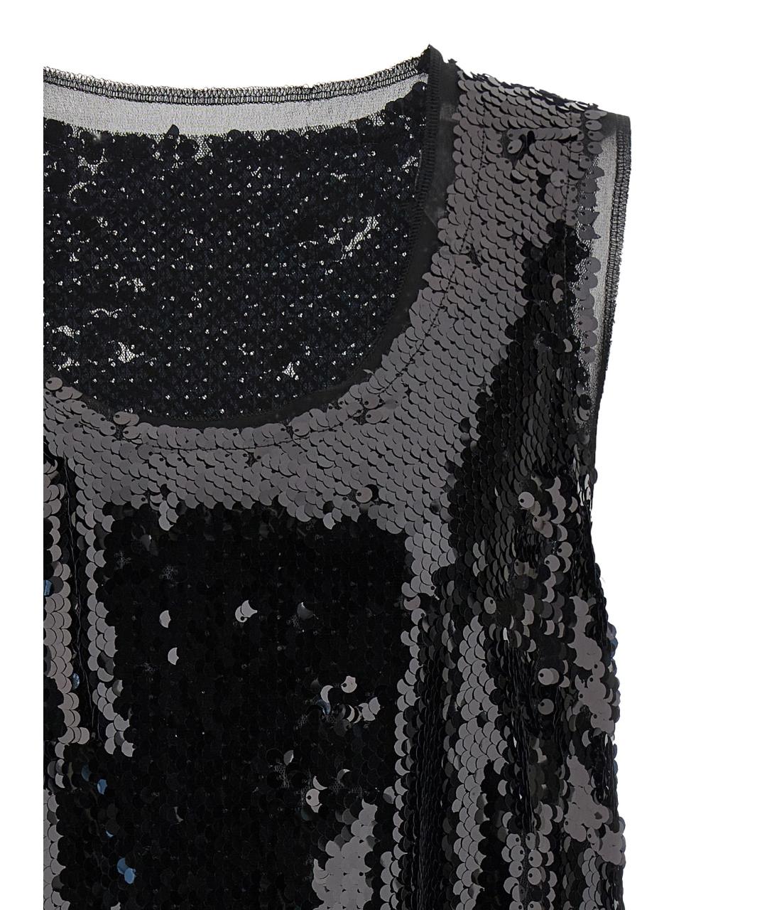 COMME DES GARÇONS Черная полиэстеровая майка, фото 3