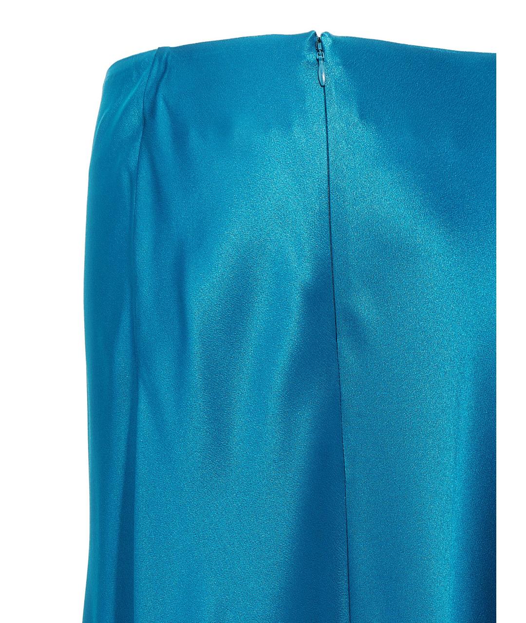 ALBERTA FERRETTI Голубая юбка макси, фото 4