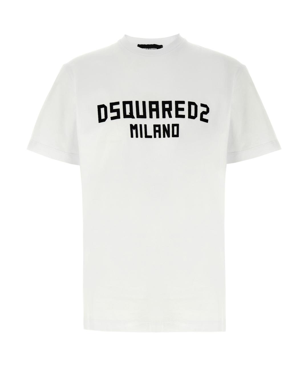 DSQUARED2 Белая хлопковая футболка, фото 1