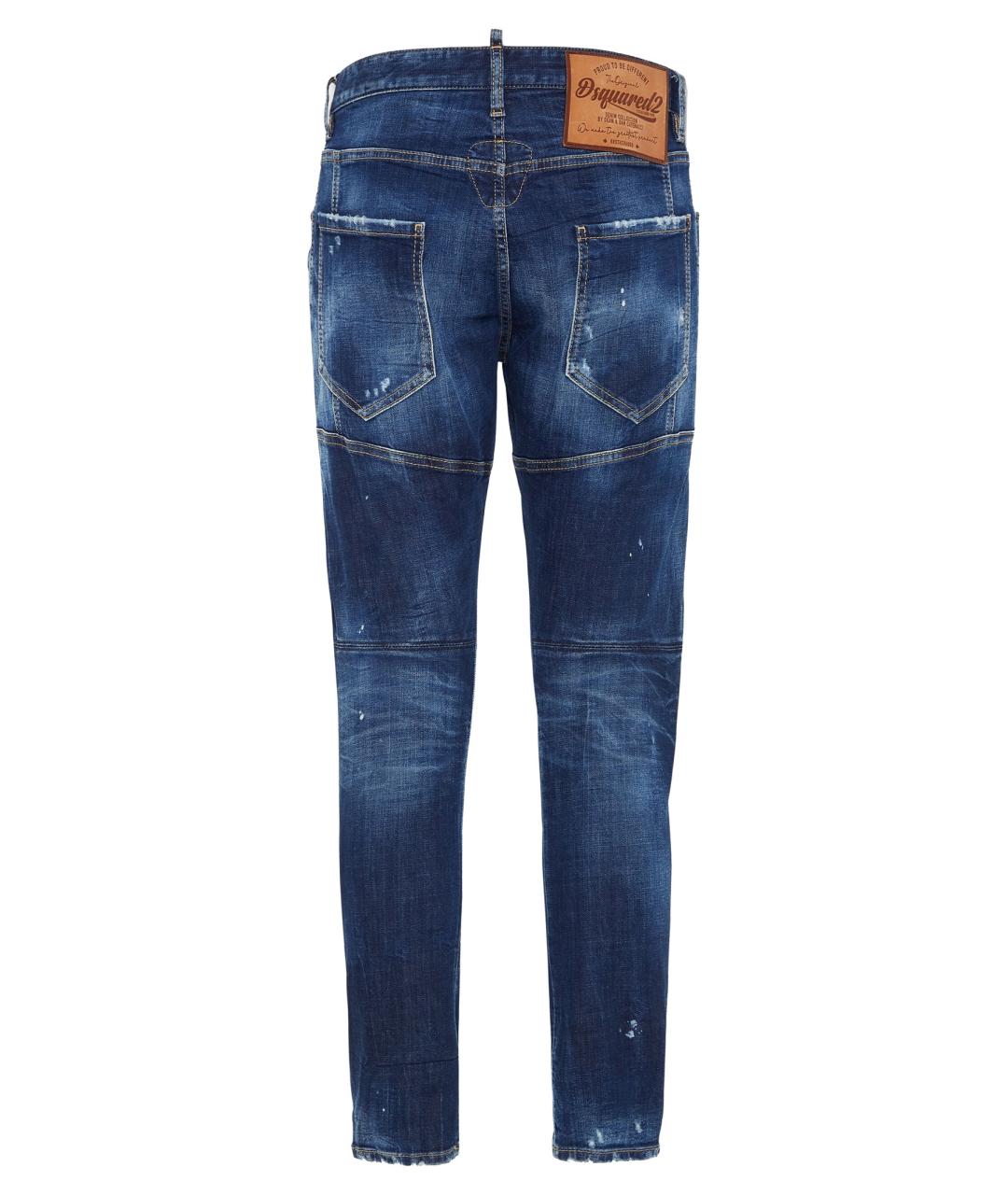 DSQUARED2 Синие хлопковые джинсы скинни, фото 2
