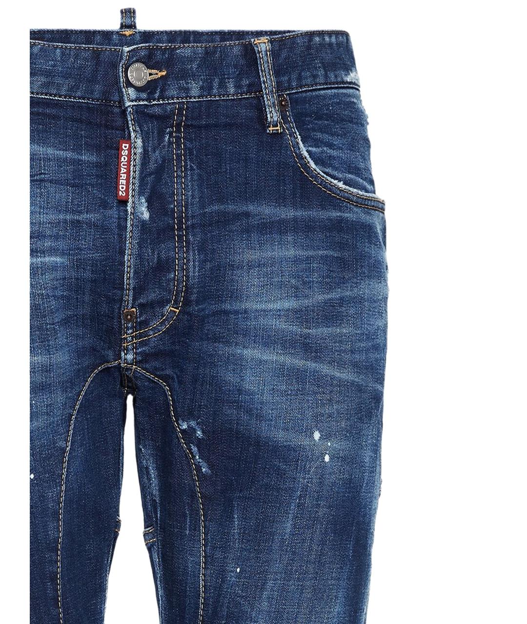 DSQUARED2 Синие хлопковые джинсы скинни, фото 3