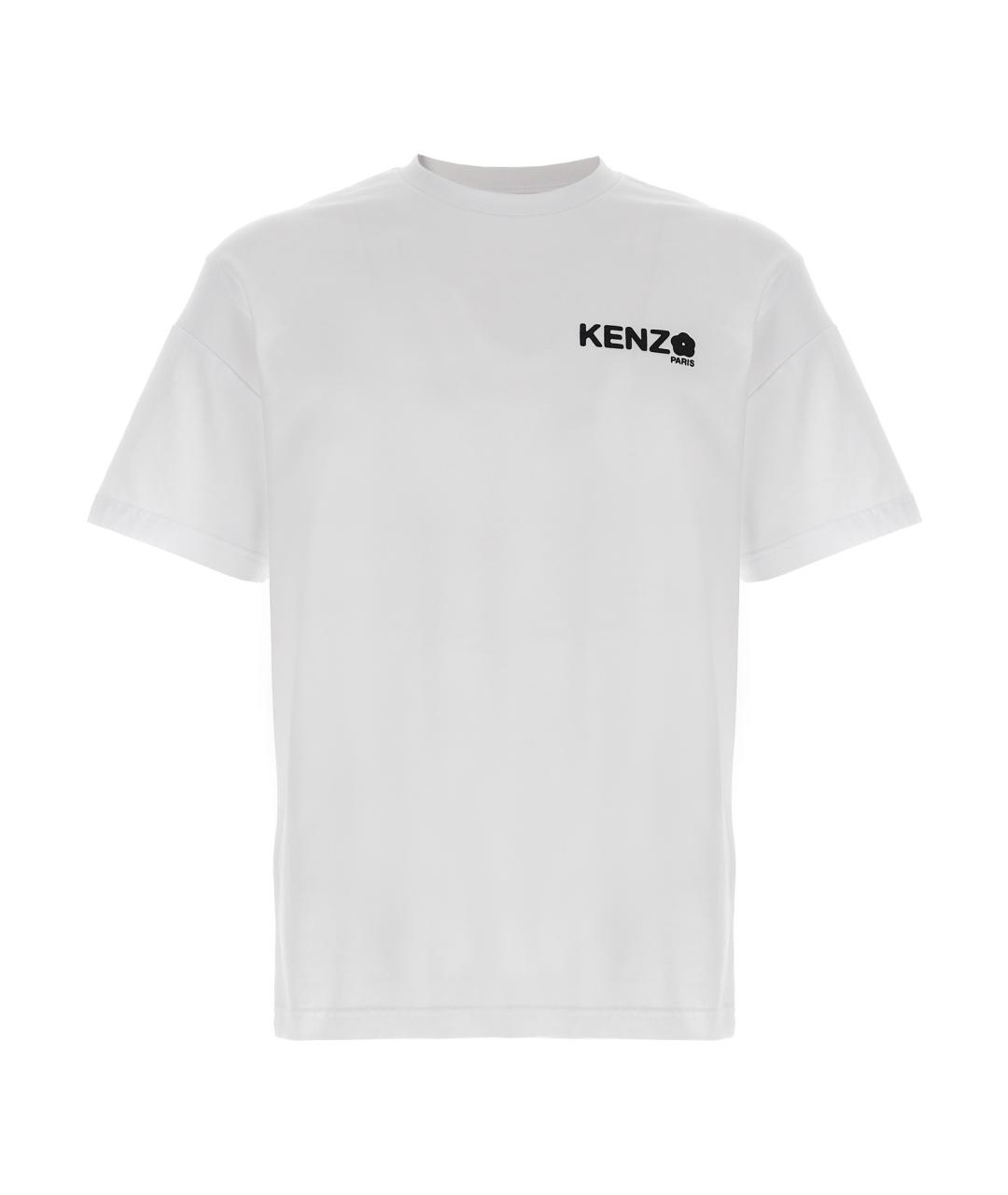 KENZO Белая хлопковая футболка, фото 1