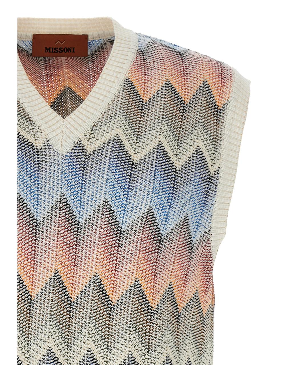 MISSONI Мульти хлопковая жилетка, фото 3