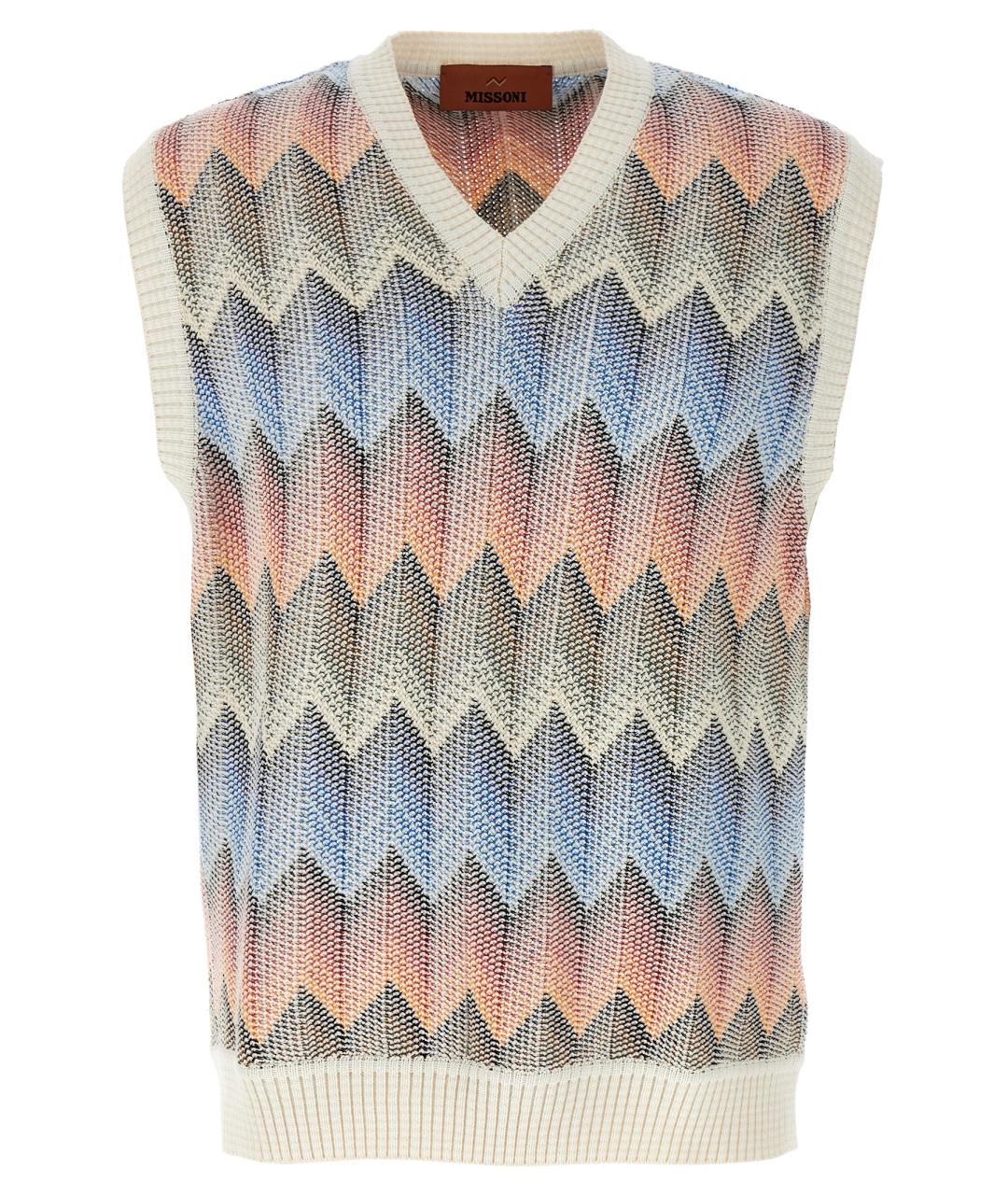 MISSONI Мульти хлопковая жилетка, фото 1