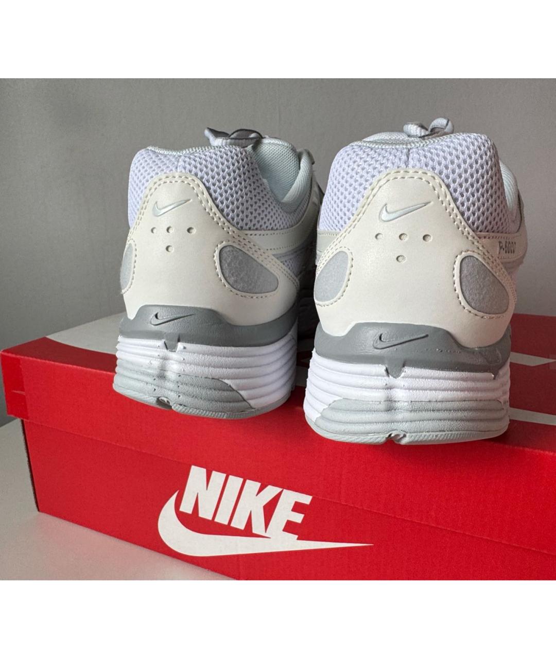 NIKE Белые синтетические низкие кроссовки / кеды, фото 4