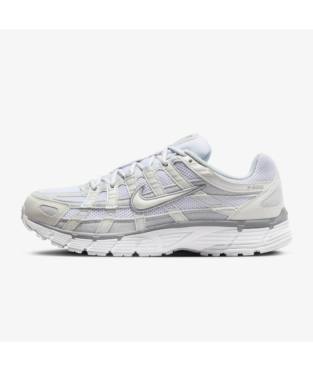 NIKE Белые синтетические низкие кроссовки / кеды, фото 8