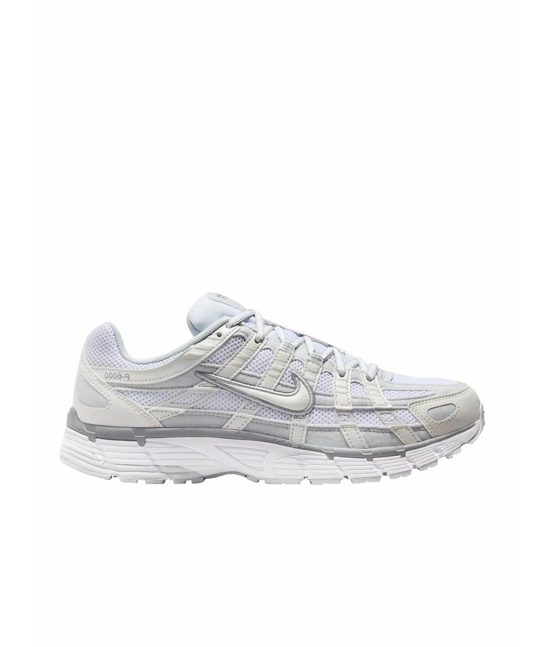 NIKE Белые синтетические низкие кроссовки / кеды, фото 1