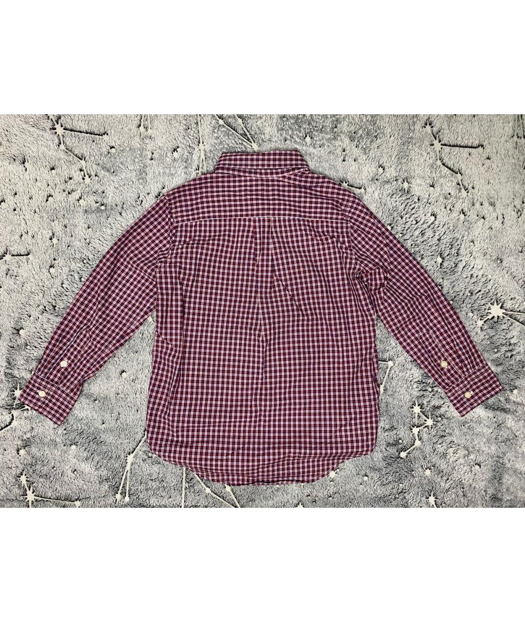POLO RALPH LAUREN Бордовая хлопковая детская рубашка, фото 2