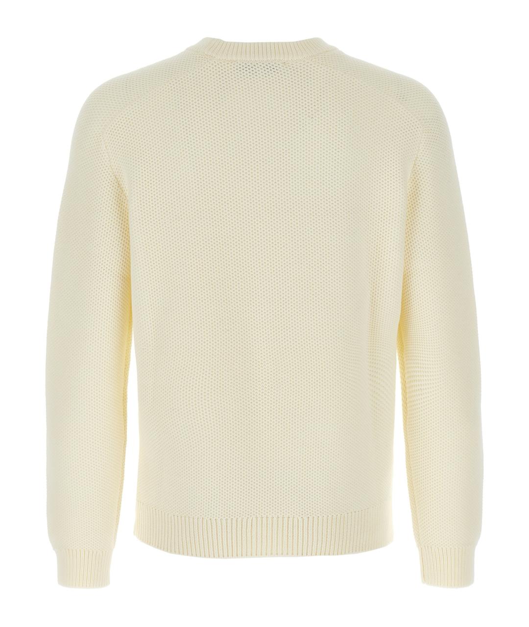 MAISON KITSUNE Белый хлопковый джемпер / свитер, фото 2