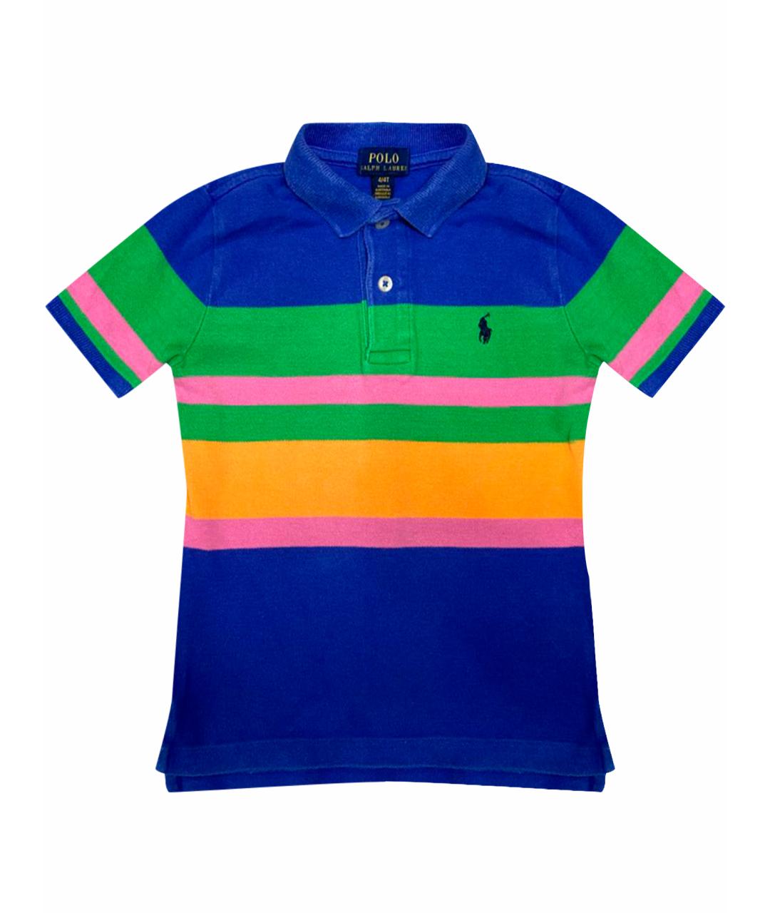 POLO RALPH LAUREN Мульти хлопковая детская футболка, фото 1