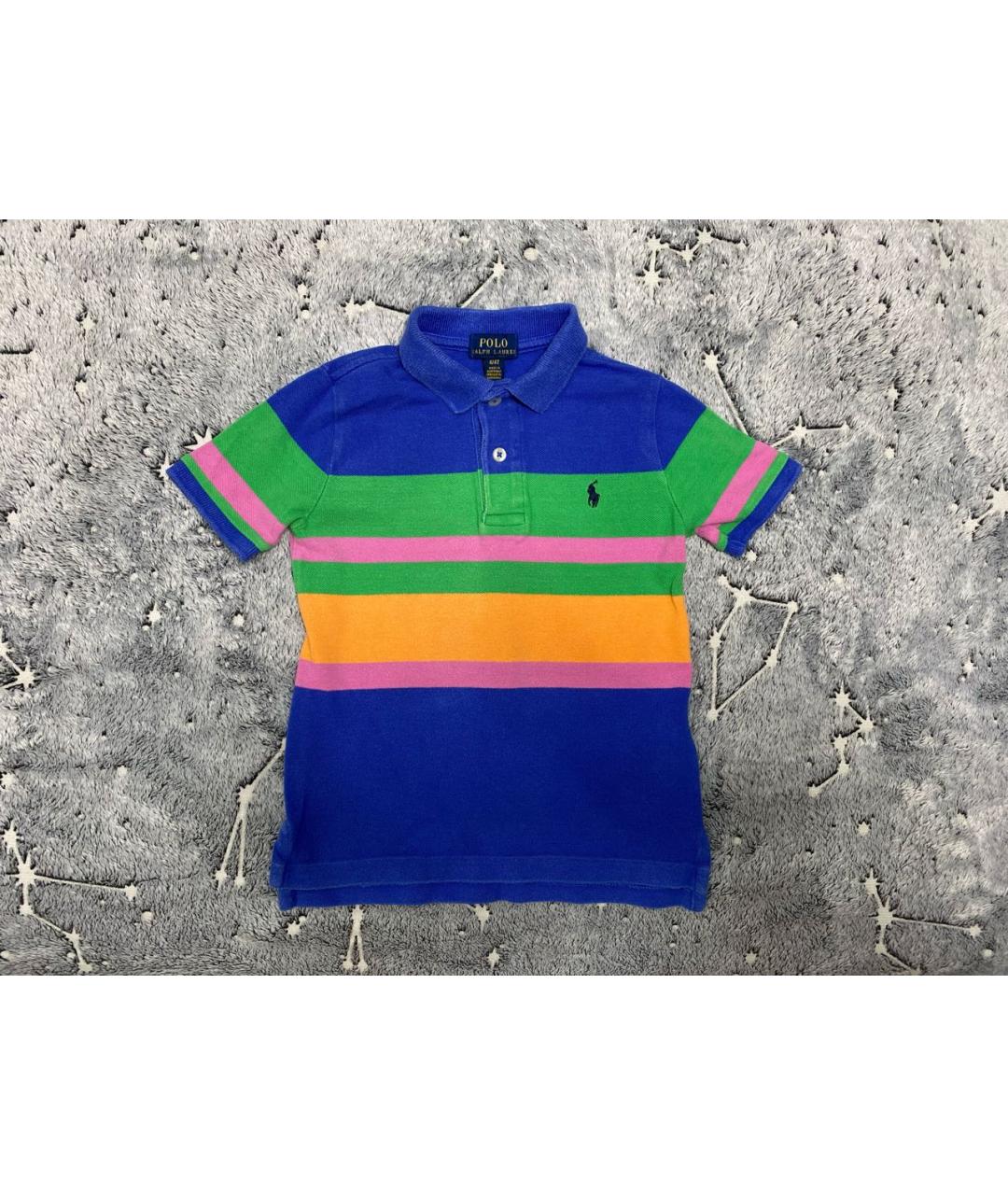 POLO RALPH LAUREN Мульти хлопковая детская футболка, фото 6