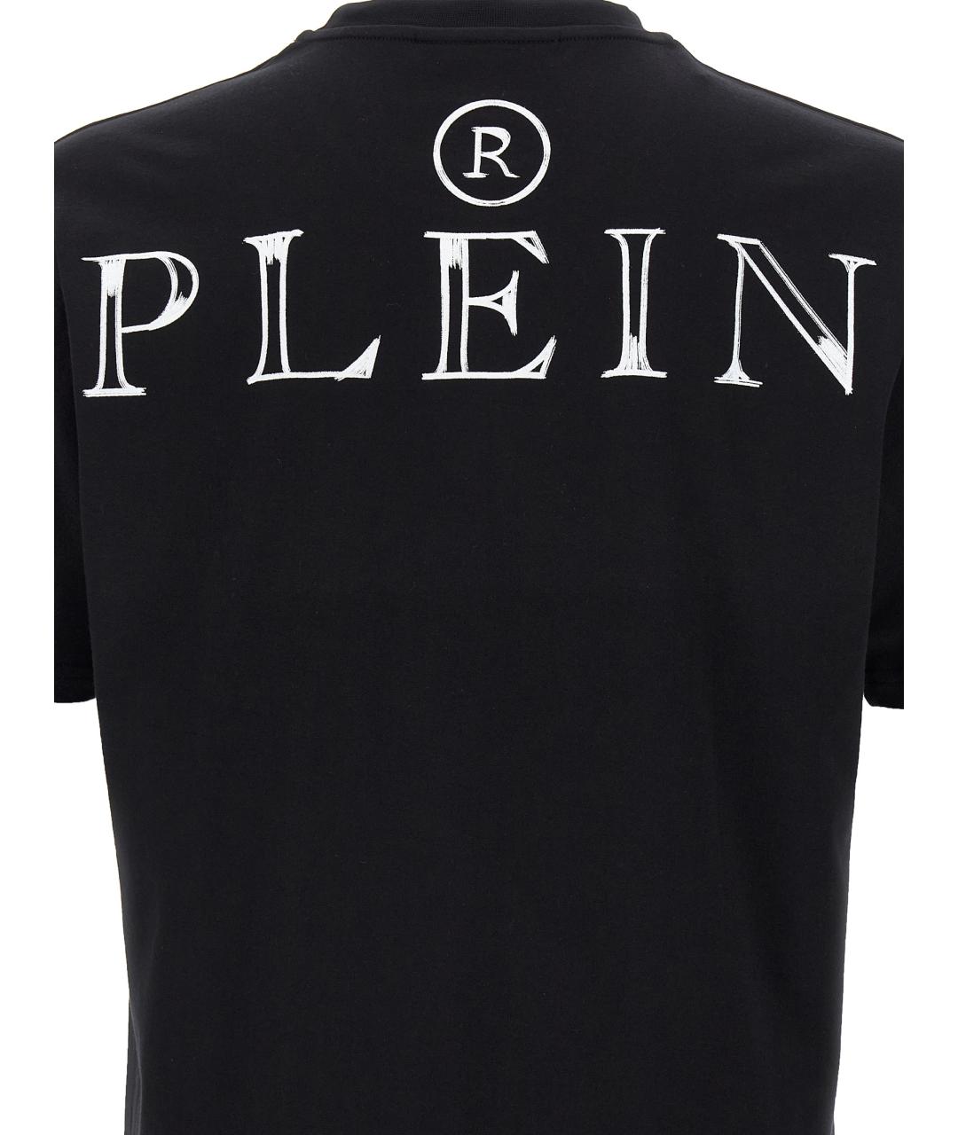 PHILIPP PLEIN Черная хлопковая футболка, фото 4