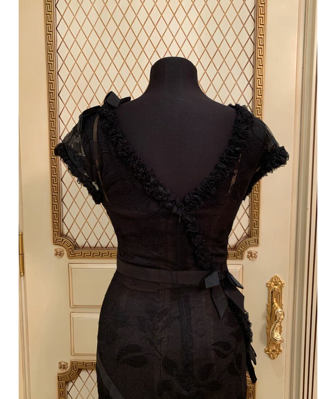 CHANEL PRE-OWNED Черное повседневное платье, фото 6