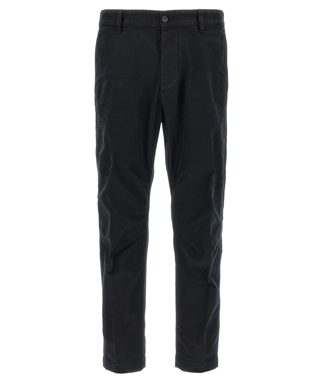 DSQUARED2 Черные хлопковые повседневные брюки, фото 1
