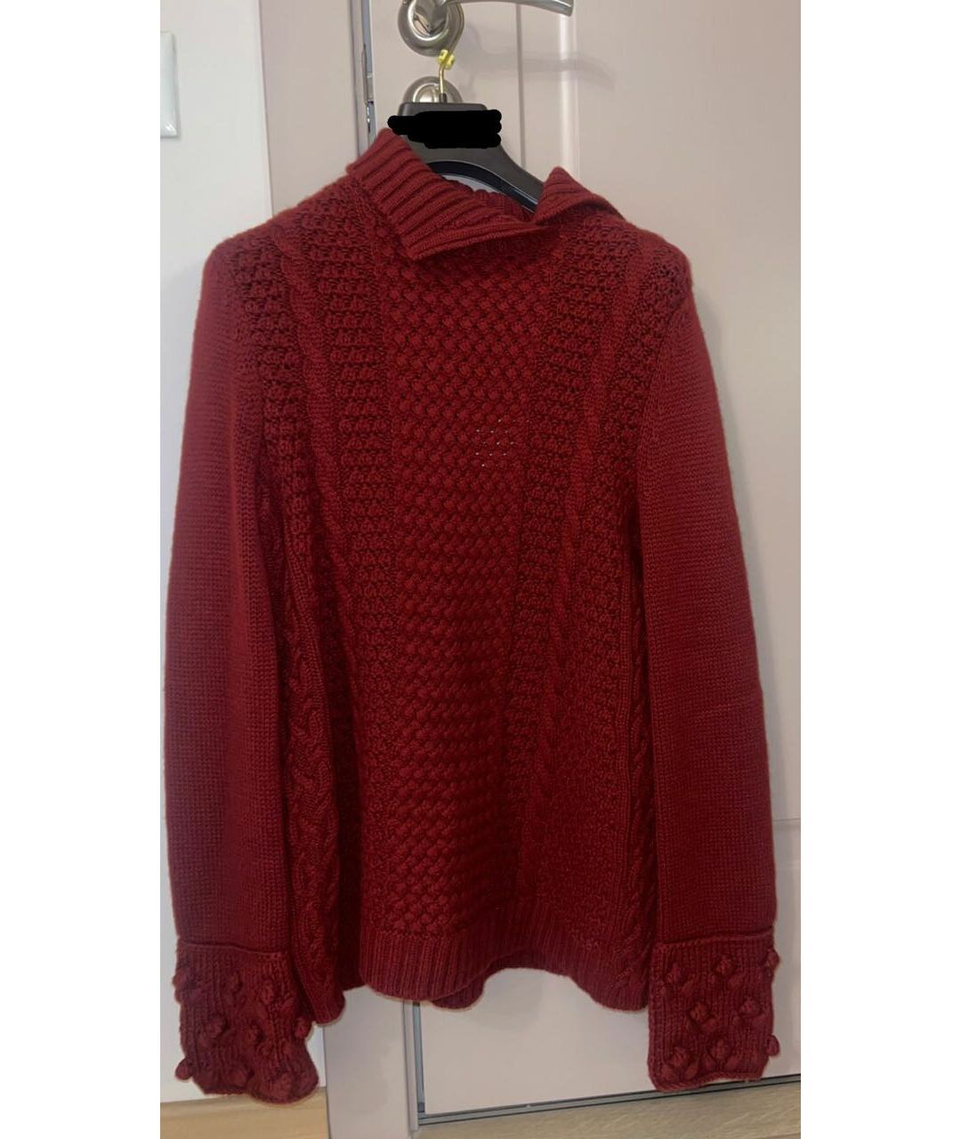 LORO PIANA Бордовый кашемировый джемпер / свитер, фото 3