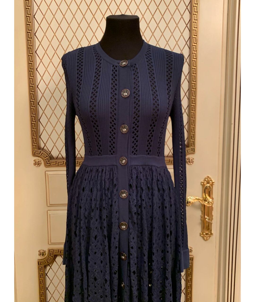 CHANEL PRE-OWNED Синее повседневное платье, фото 2