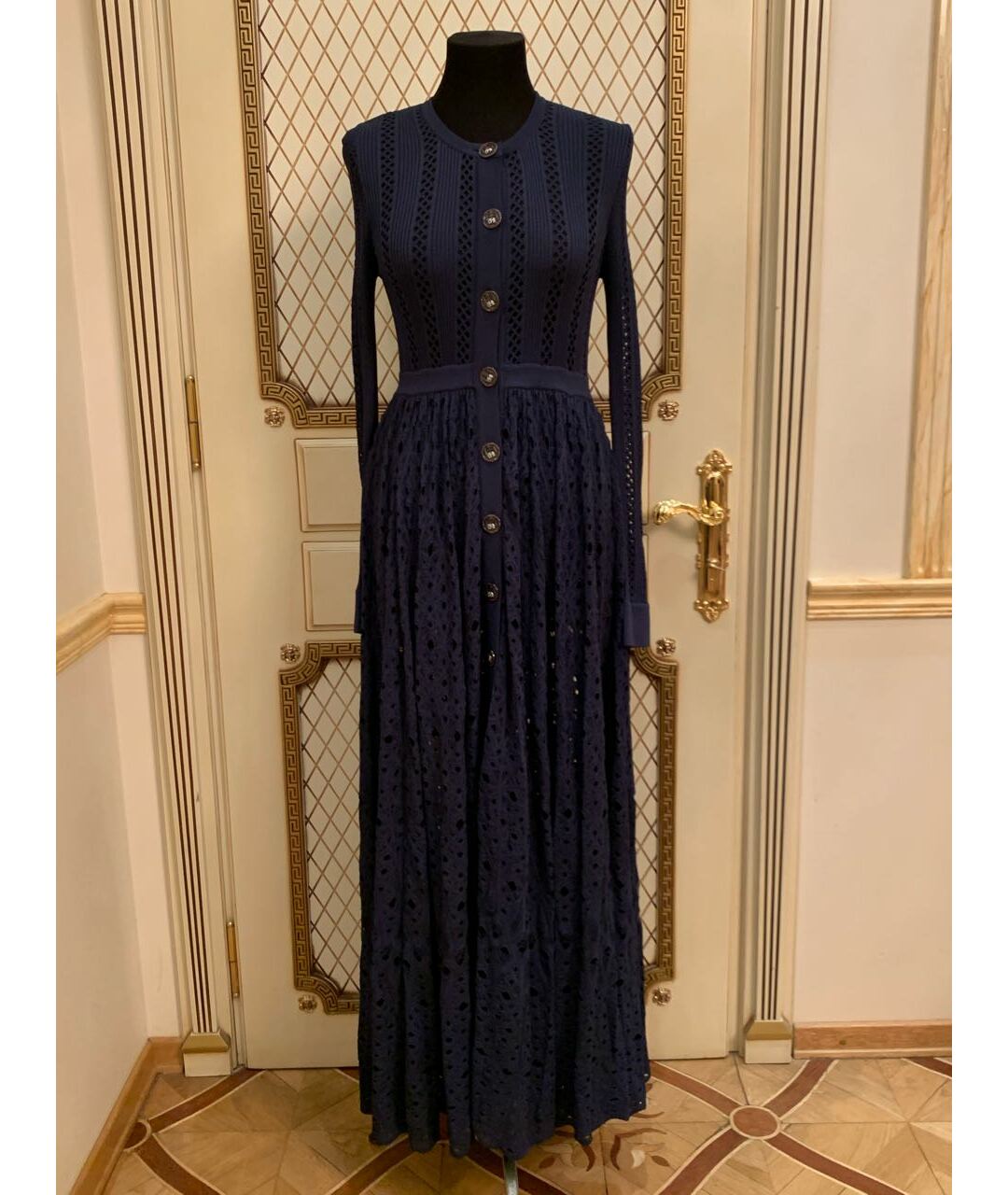 CHANEL PRE-OWNED Синее повседневное платье, фото 9