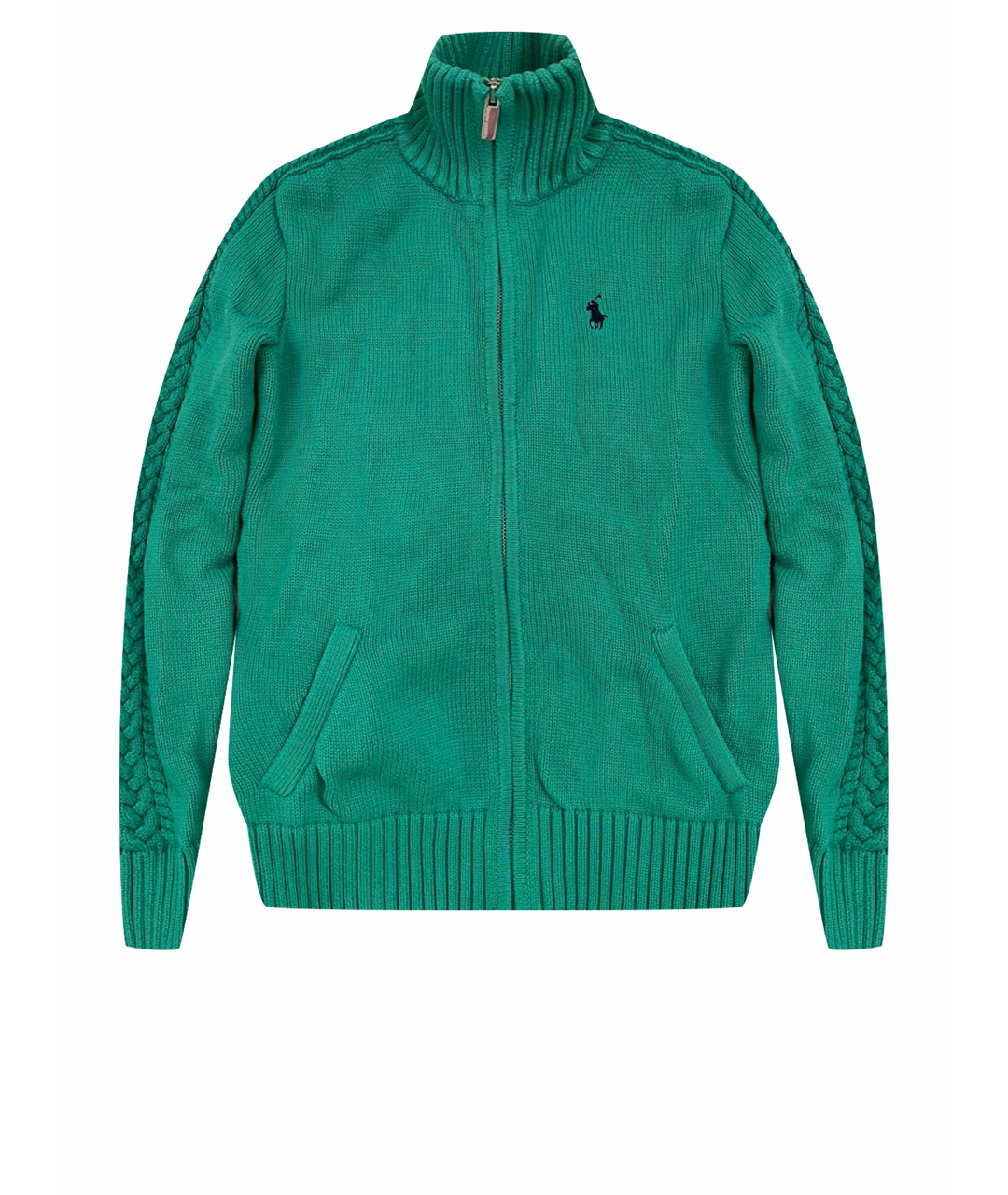 RALPH LAUREN Зеленый хлопковый джемпер / свитер, фото 1
